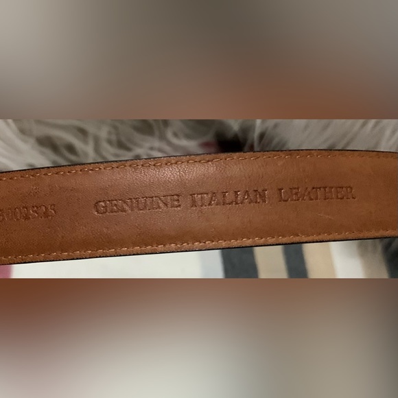 ⭐️ ANA FIRENZE BELT GENUINE ITALIAN LEATHER - BLACK ⭐️#FB8 - Picture 3 of 16